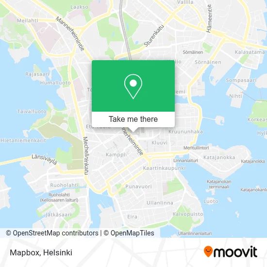 Mapbox map