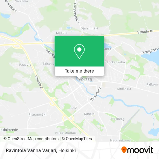 Ravintola Vanha Varjari map