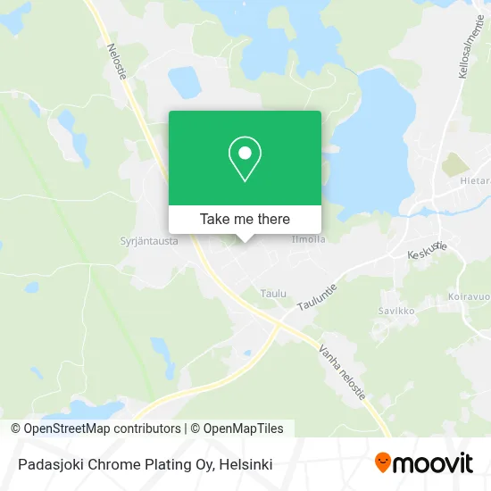 Padasjoki Chrome Plating  Oy map