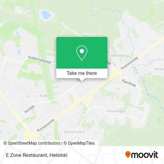 E Zone Restaurant map