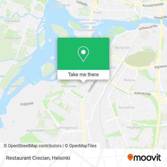 Restaurant Crecian map