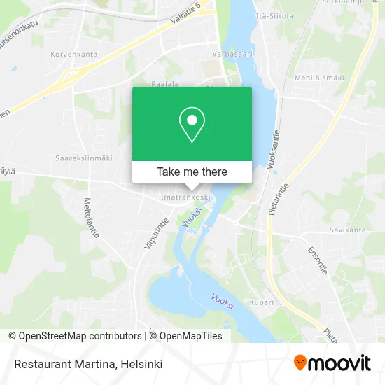 Restaurant Martina map