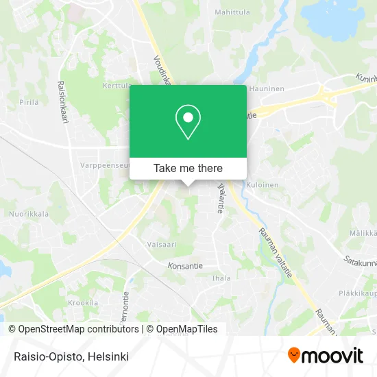 Raisio-Opisto map