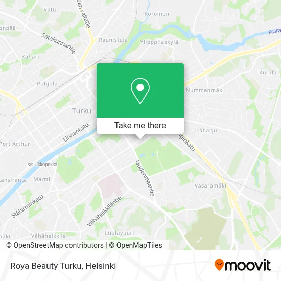 Roya Beauty Turku map