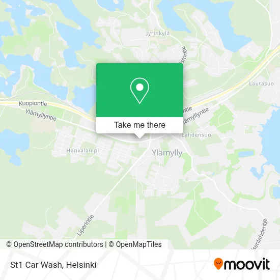 St1 Car Wash map