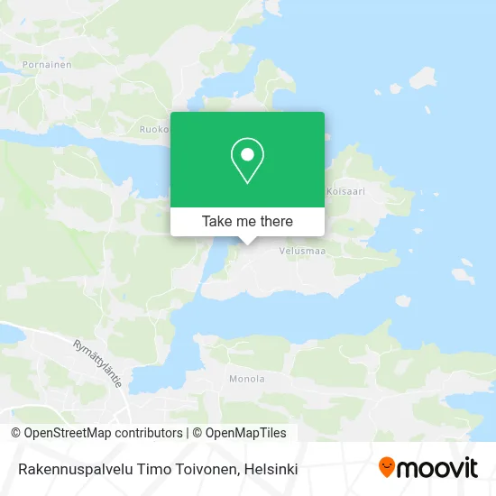 Rakennuspalvelu Timo Toivonen map
