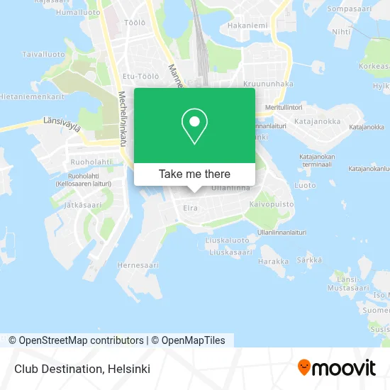 Club Destination map