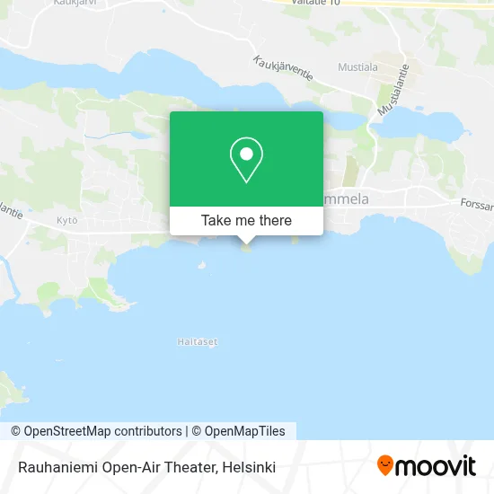 Rauhaniemi Open-Air Theater map