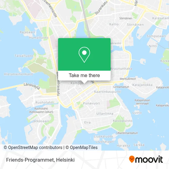 Friends-Programmet map