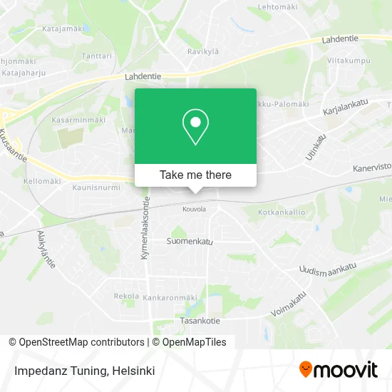 Impedanz Tuning map