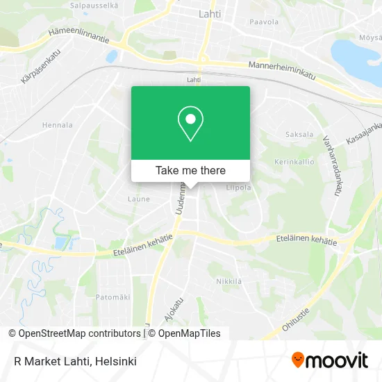 R Market Lahti map