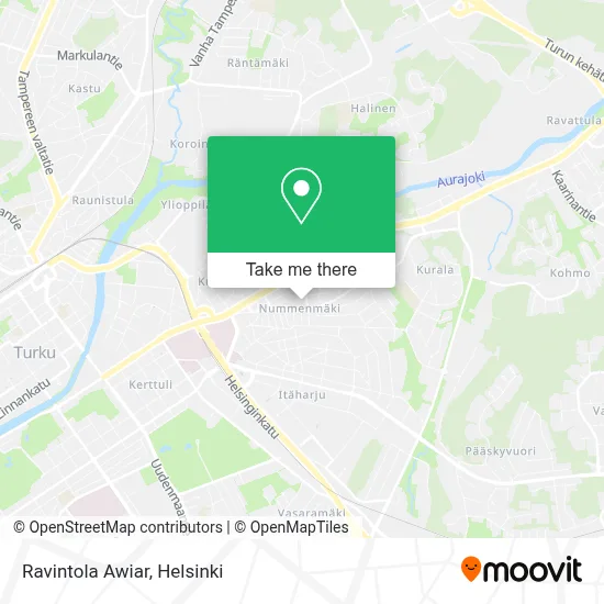 Ravintola Awiar map