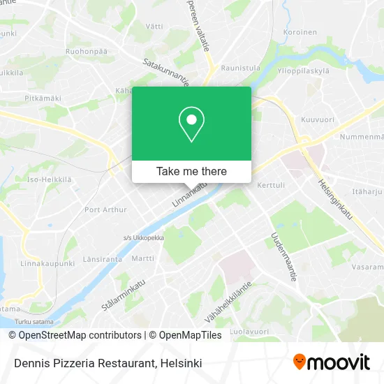 Dennis Pizzeria Restaurant map
