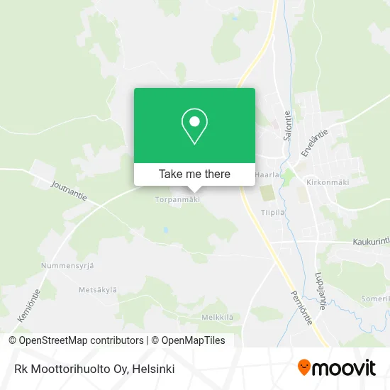 Rk Moottorihuolto Oy map