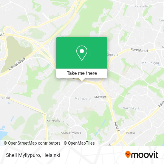Shell Myllypuro map