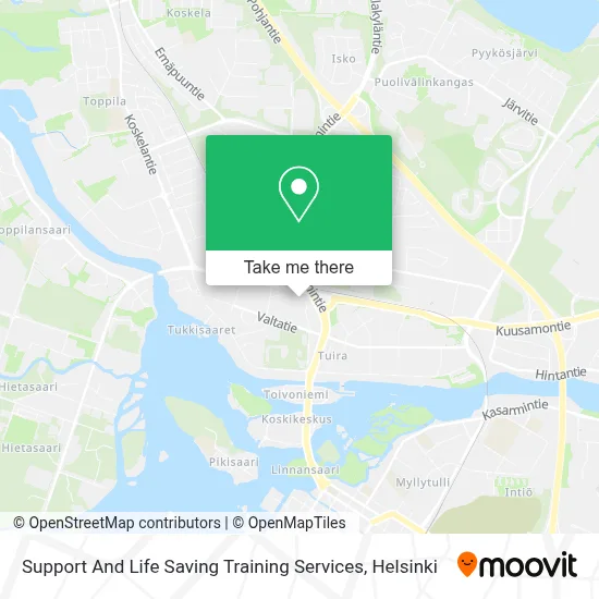 Support And Life Saving Training Services map