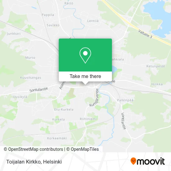 Toijalan Kirkko map