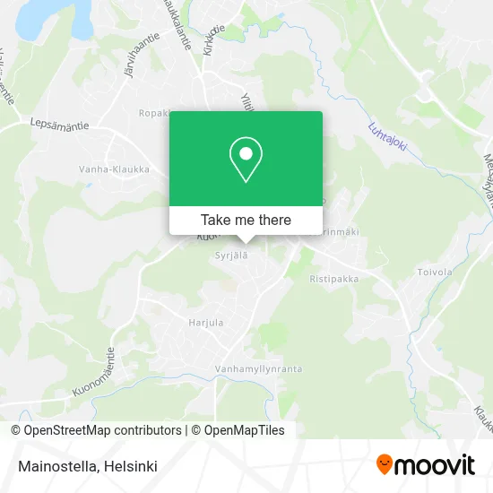 Mainostella map