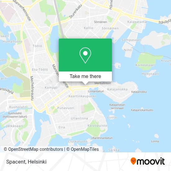 Spacent map