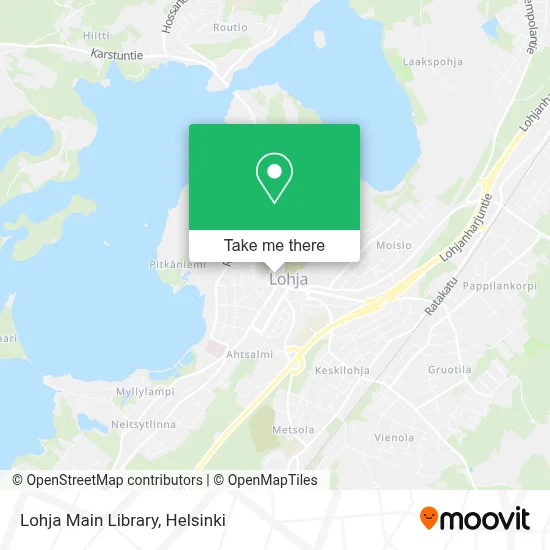 Lohja Main Library map