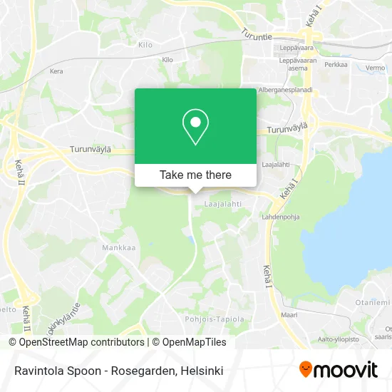 Ravintola Spoon - Rosegarden map