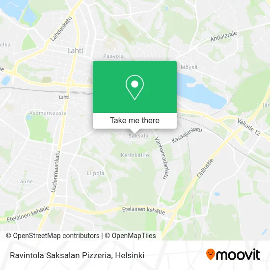 Ravintola Saksalan Pizzeria map