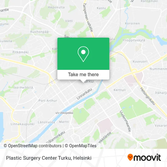 Plastic Surgery Center Turku map