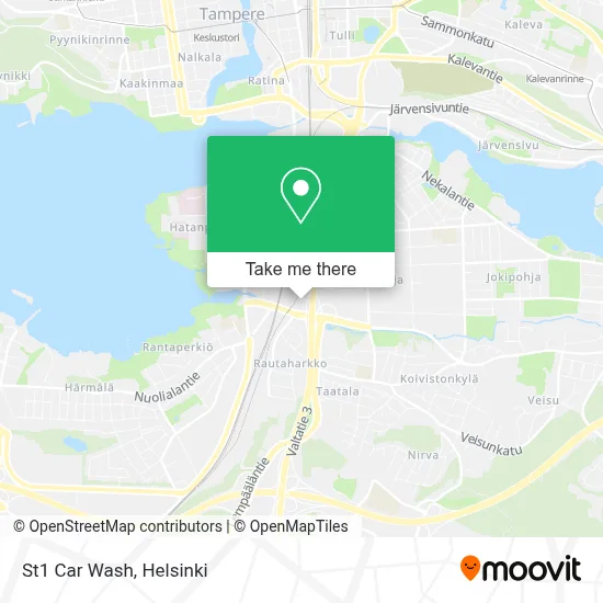 St1 Car Wash map