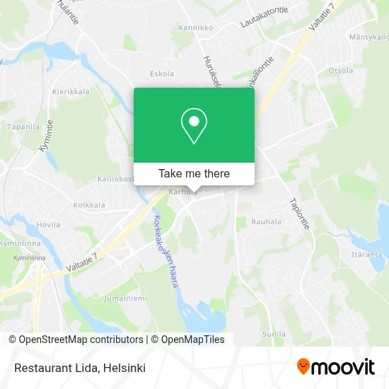 Restaurant Lida map