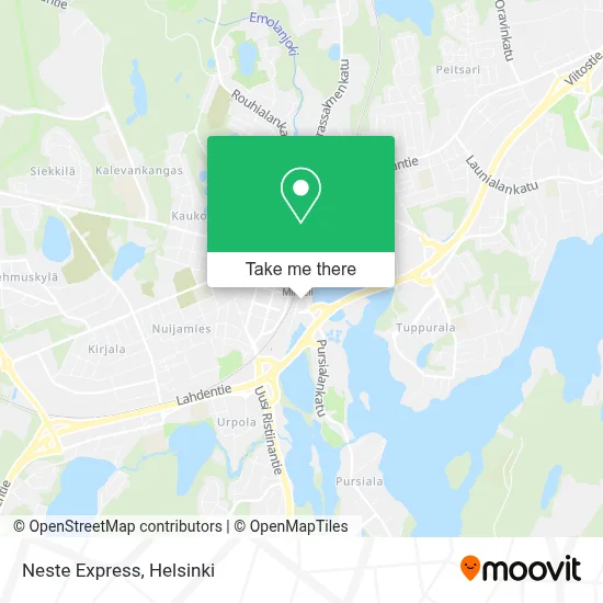 Neste Express map