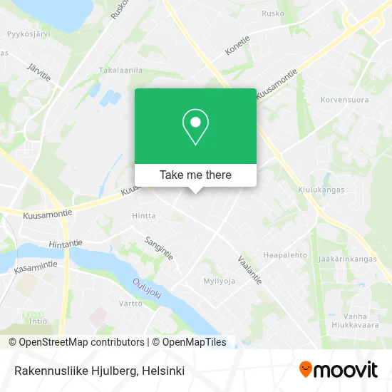 Rakennusliike Hjulberg map