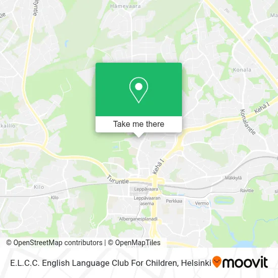 E.L.C.C. English Language Club For Children map