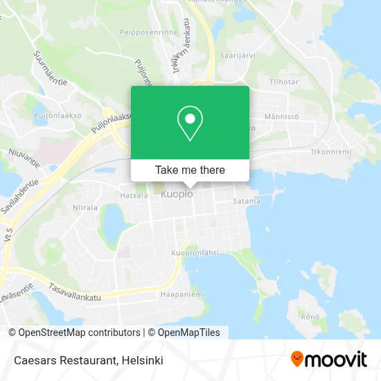 Caesars Restaurant map