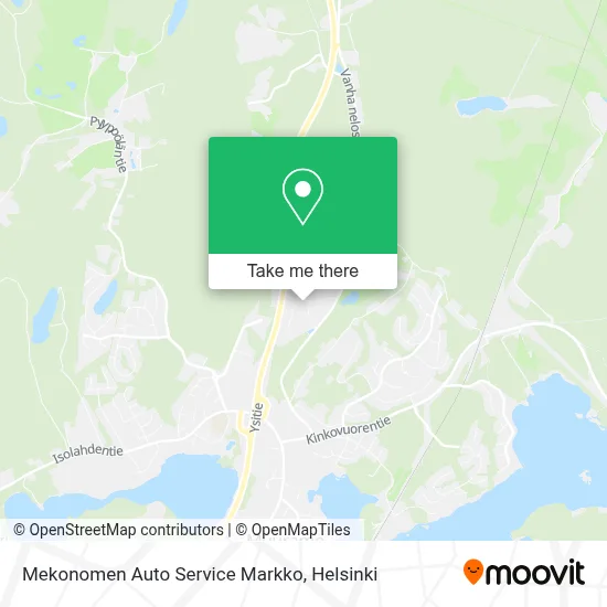 Mekonomen Auto Service Markko map