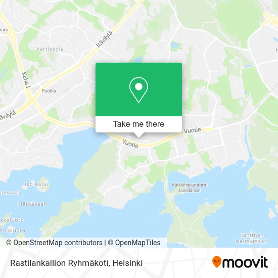 Rastilankallion Ryhmäkoti map