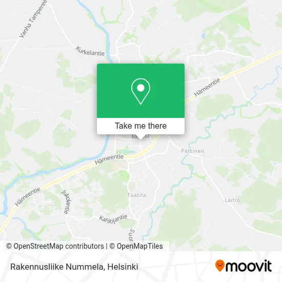Rakennusliike Nummela map
