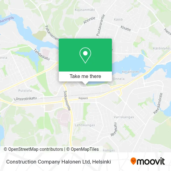 Construction Company Halonen Ltd map