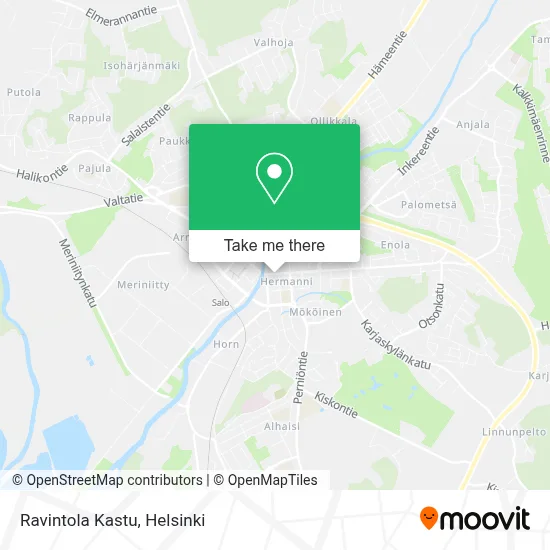 Ravintola Kastu map