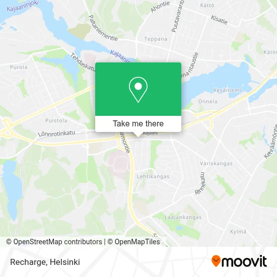 Recharge map