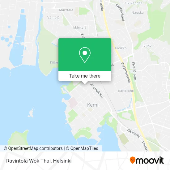 Ravintola Wok Thai map