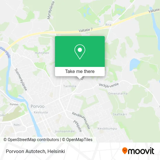 Porvoon Autotech map