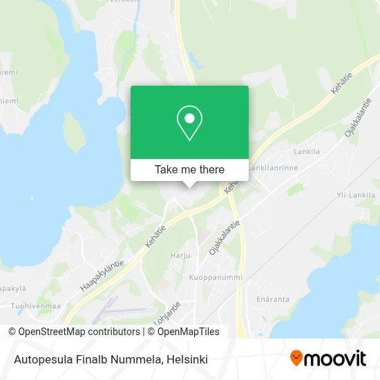 Autopesula Finalb Nummela map