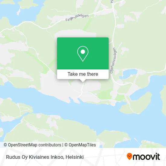 Rudus Oy Kiviaines Inkoo map