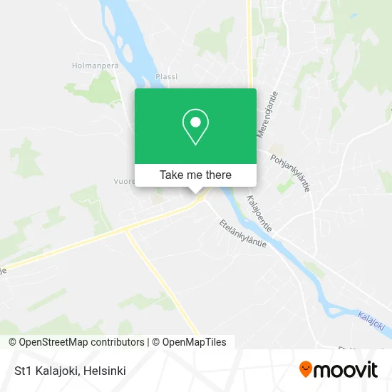 St1 Kalajoki map