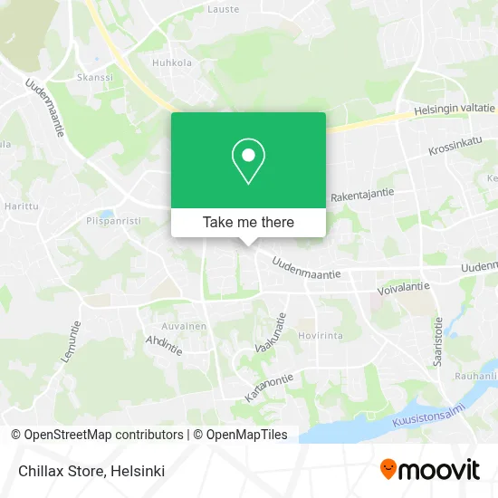 Chillax Store map