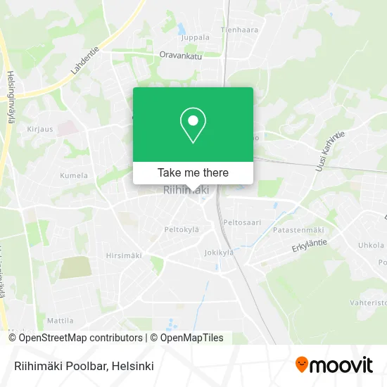 Riihimäki Poolbar map