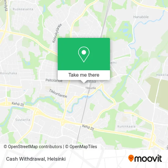 Cash Withdrawal map