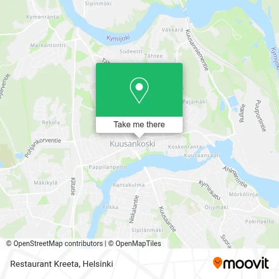 Restaurant Kreeta map