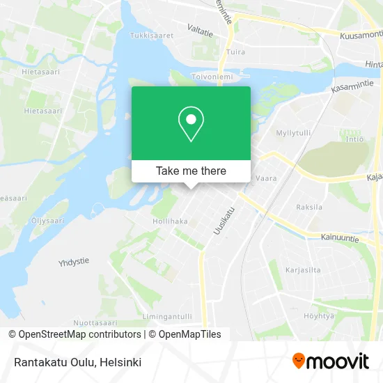 Rantakatu Oulu map