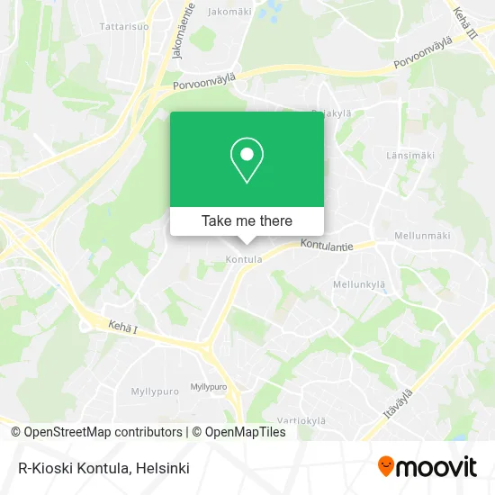 R-Kioski Kontula map